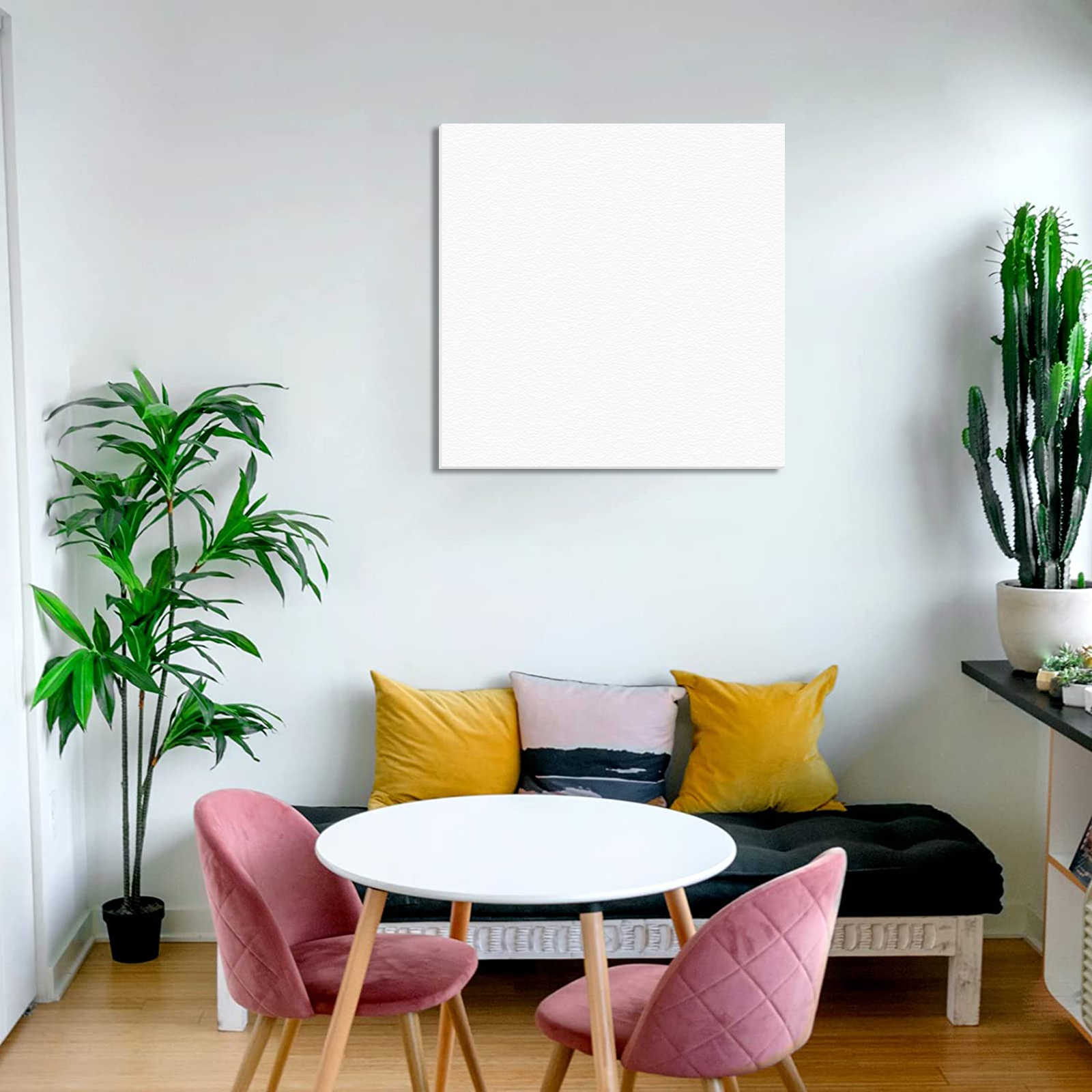 Custom Square Canvas Oil Painting Wall Art – Personalized Photo Print on Canvas for Home Decor