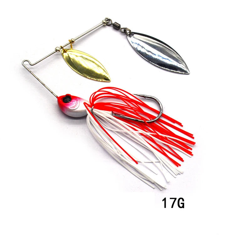 1pcs Fishing Lure 12/17g Wobblers Lures Spinners Spoon Bait For Pike  Tackle All Artificial Baits Metal Sequins Spinnerbait