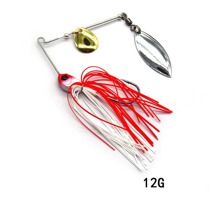 1pcs Fishing Lure 12/17g Wobblers Lures Spinners Spoon Bait For Pike  Tackle All Artificial Baits Metal Sequins Spinnerbait