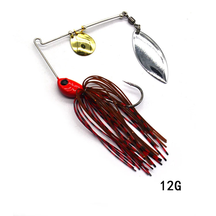 1pcs Fishing Lure 12/17g Wobblers Lures Spinners Spoon Bait For Pike  Tackle All Artificial Baits Metal Sequins Spinnerbait