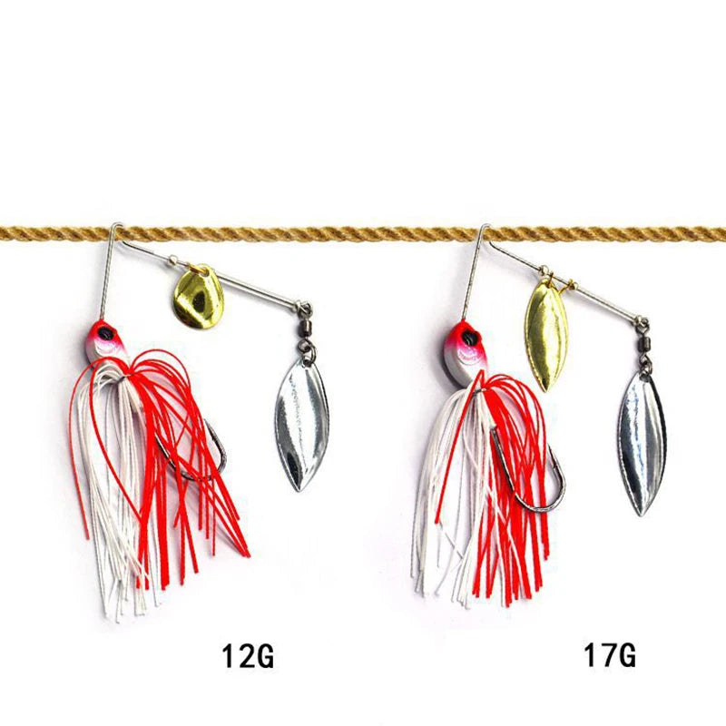 1pcs Fishing Lure 12/17g Wobblers Lures Spinners Spoon Bait For Pike  Tackle All Artificial Baits Metal Sequins Spinnerbait