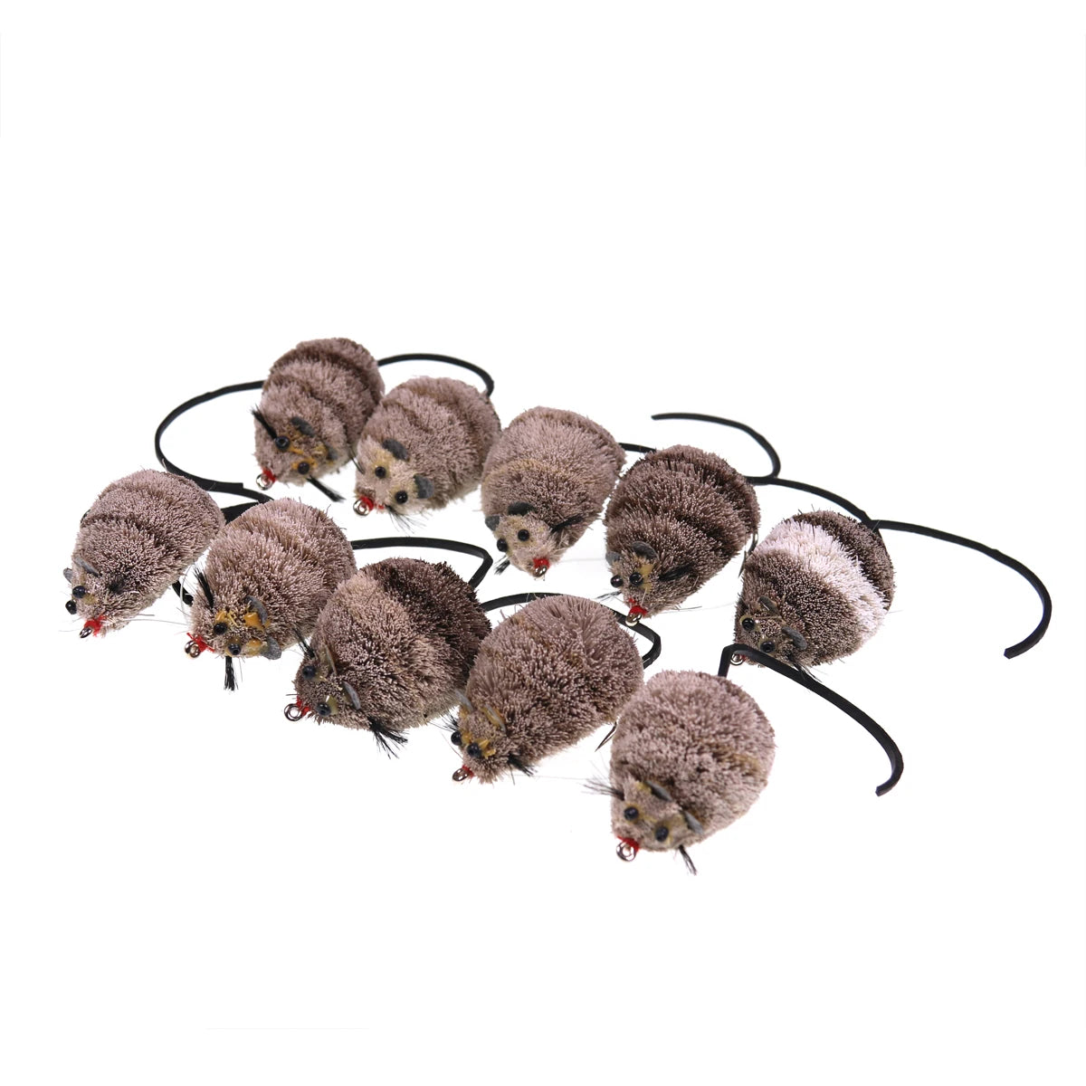 Deer Hair Mouse Fly Topwater Lure Poppers Artificial Rat Fish Bait Mouse Deerhair Bass Bug For Largemouth Pike Fishing Lure Bait