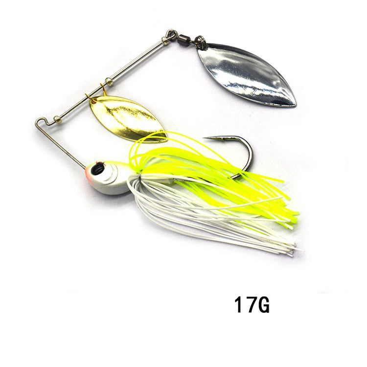 1pcs Fishing Lure 12/17g Wobblers Lures Spinners Spoon Bait For Pike  Tackle All Artificial Baits Metal Sequins Spinnerbait