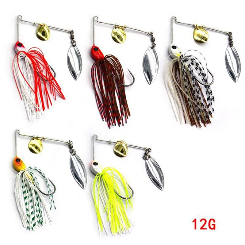 1pcs Fishing Lure 12/17g Wobblers Lures Spinners Spoon Bait For Pike  Tackle All Artificial Baits Metal Sequins Spinnerbait