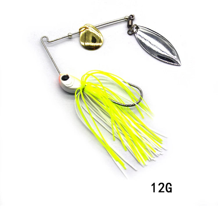 1pcs Fishing Lure 12/17g Wobblers Lures Spinners Spoon Bait For Pike  Tackle All Artificial Baits Metal Sequins Spinnerbait
