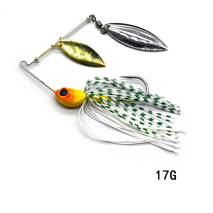 1pcs Fishing Lure 12/17g Wobblers Lures Spinners Spoon Bait For Pike  Tackle All Artificial Baits Metal Sequins Spinnerbait