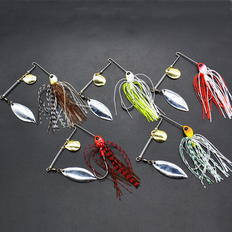 1pcs Fishing Lure 12/17g Wobblers Lures Spinners Spoon Bait For Pike  Tackle All Artificial Baits Metal Sequins Spinnerbait