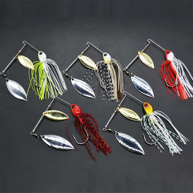 1pcs Fishing Lure 12/17g Wobblers Lures Spinners Spoon Bait For Pike  Tackle All Artificial Baits Metal Sequins Spinnerbait