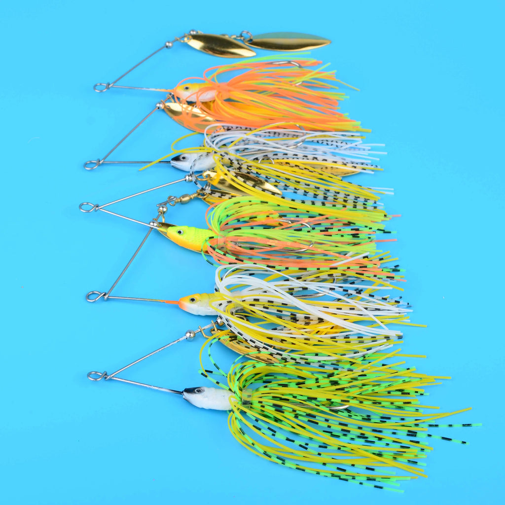 5Pcs Fishing Lure Wobbler Spinners Spoon Bait For Pike Tackle Artificial Baits Metal Lures Sequins Spinnerbait