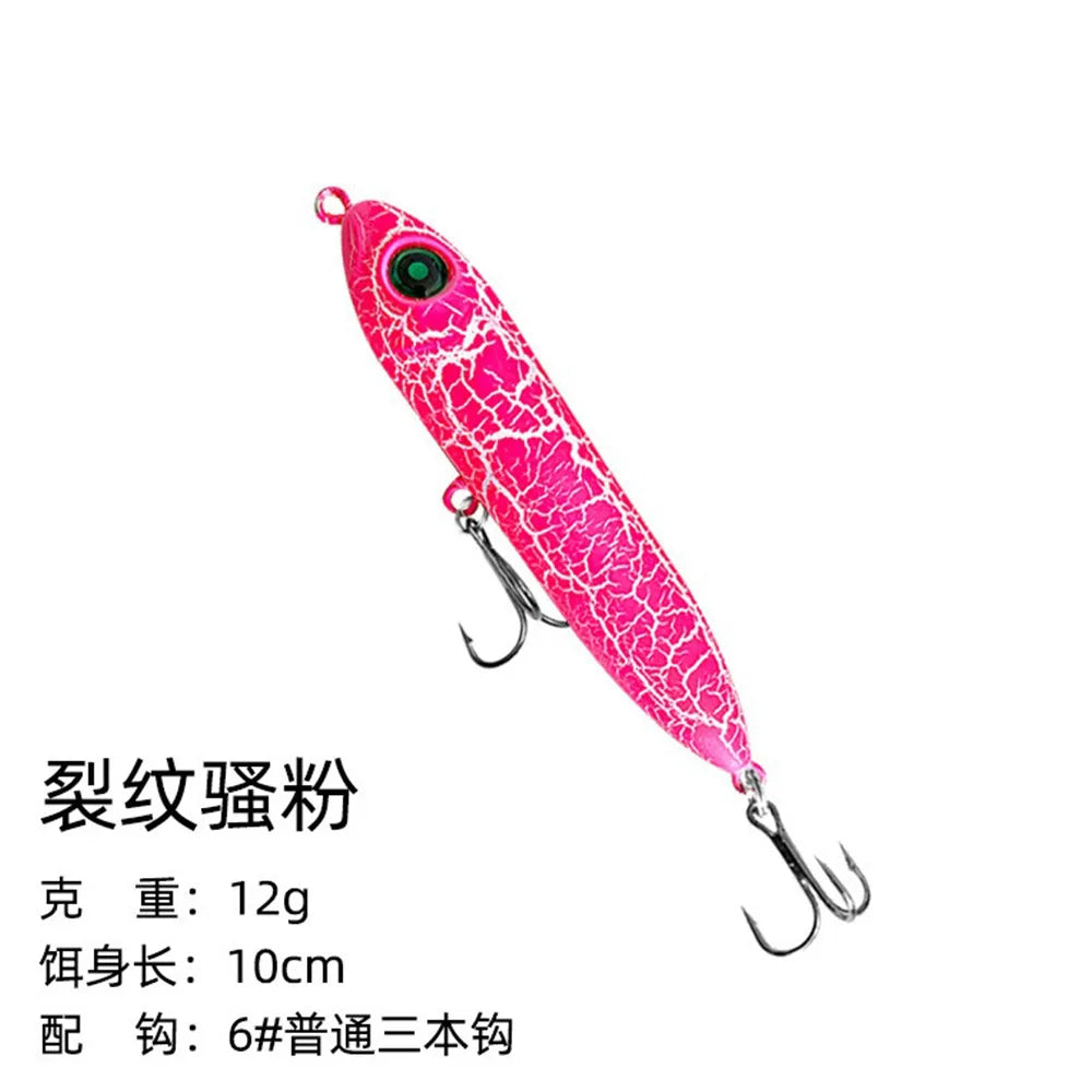 Topwater Fishing Lure 10cm 12g Surface Pencil Lures Floating Long Shot Bait Wobbler Freshwater Super Spook Fishing Tackle
