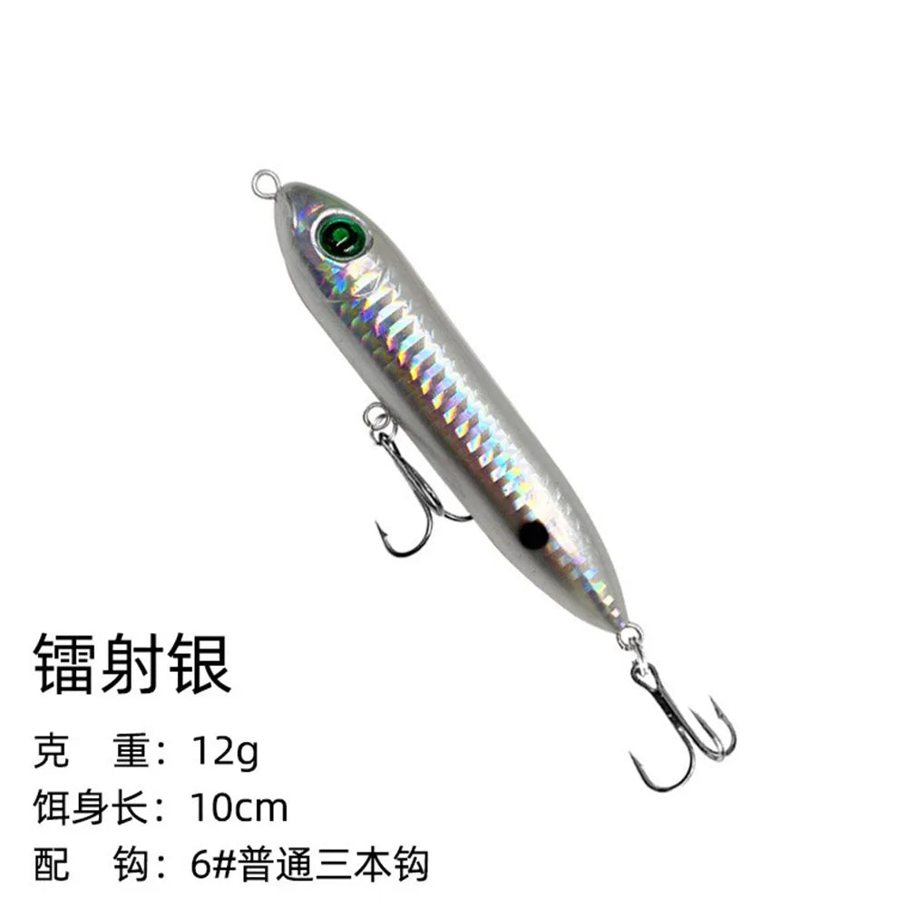 Topwater Fishing Lure 10cm 12g Surface Pencil Lures Floating Long Shot Bait Wobbler Freshwater Super Spook Fishing Tackle