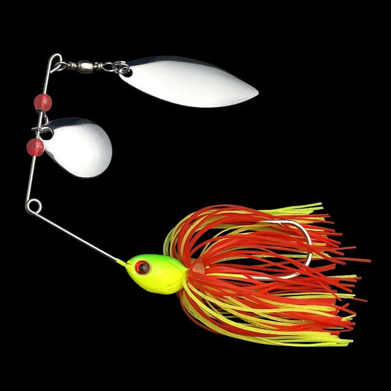 New 1/2PCS Fishing Lure Wobblers Lures Spinners Spoon Bait For Pike Peche Tackle All Artificial Baits Metal Sequins Spinnerbait