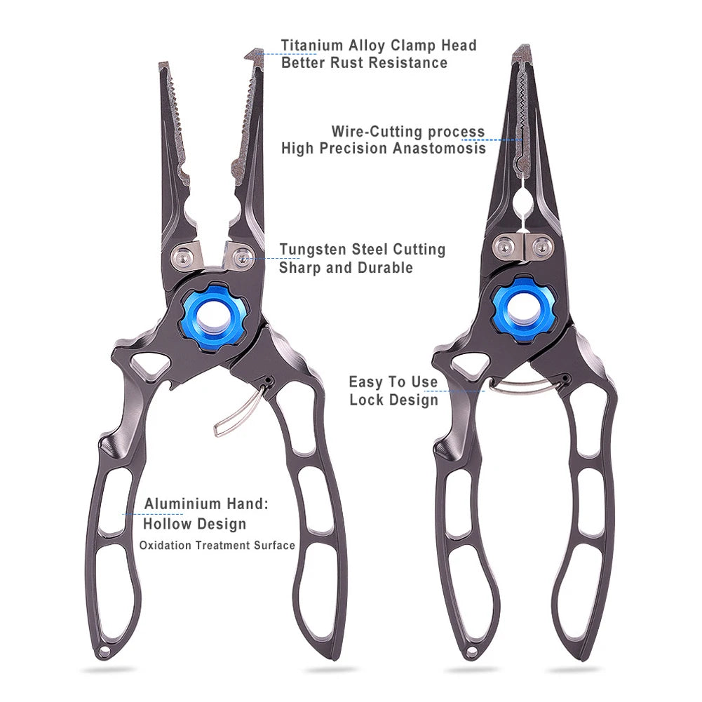 Aluminum Fishing Pliers w/ Cutter