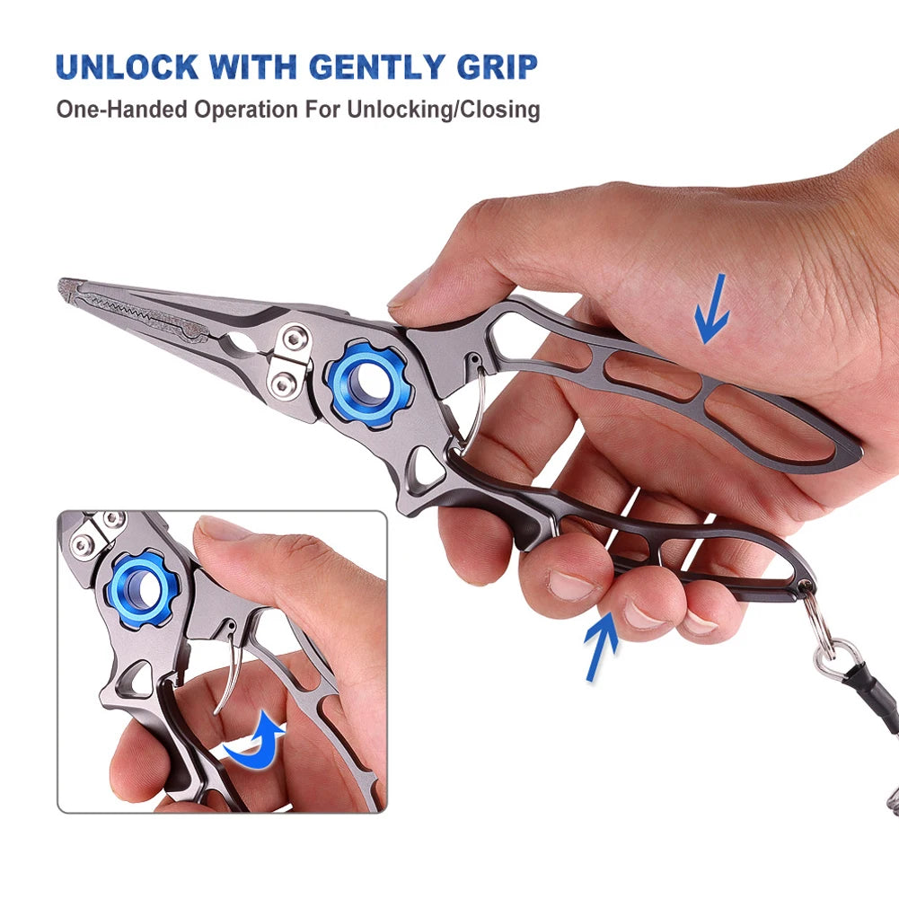 Aluminum Fishing Pliers w/ Cutter