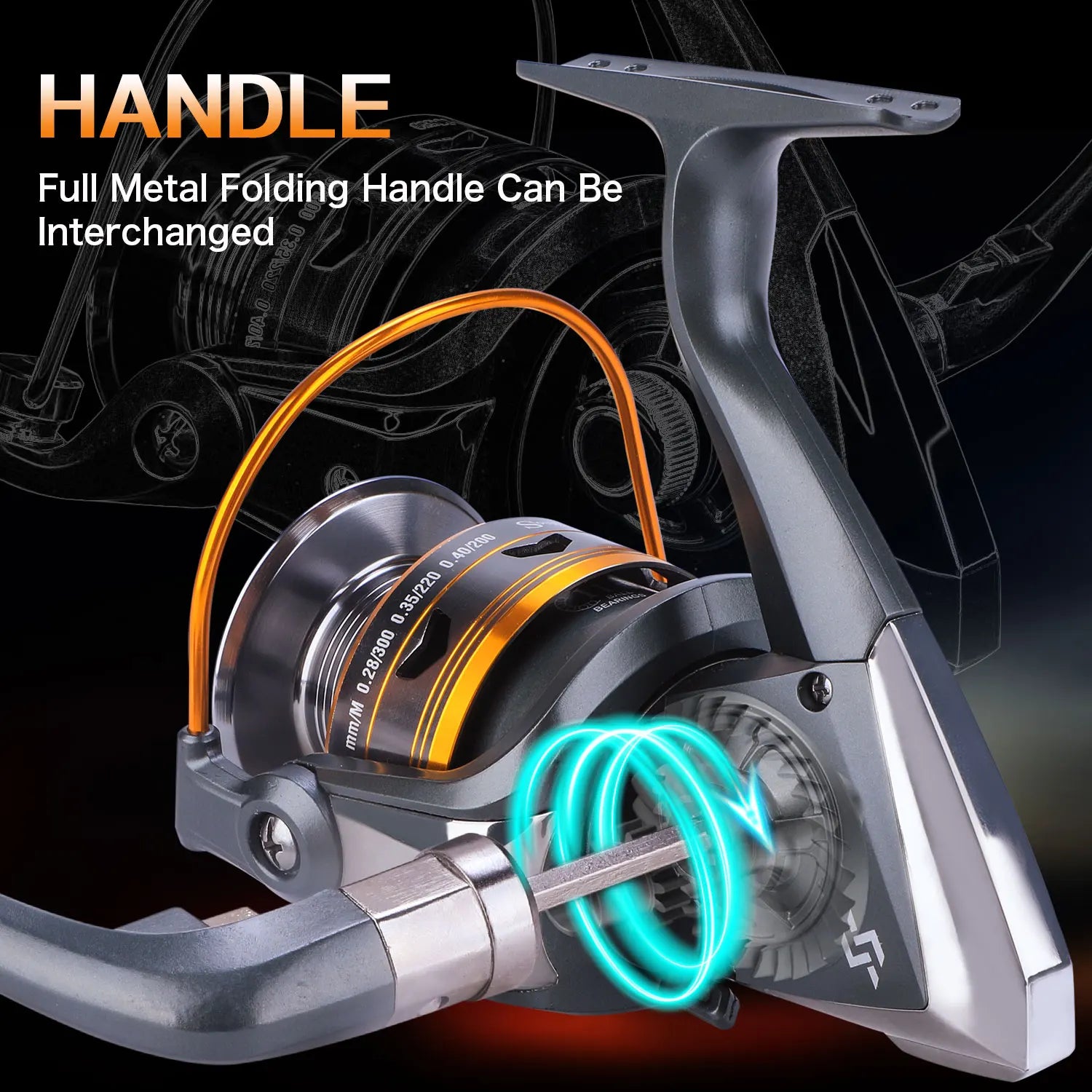 4000/5000 Aluminum Spinning Reel