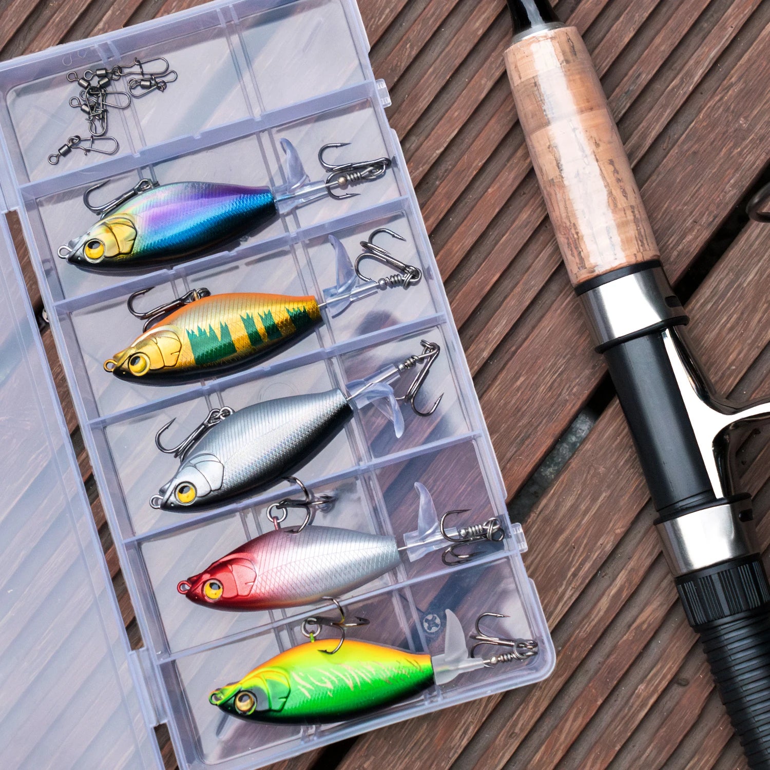 Whopper Top Water Fishing Lure with BKK Hooks Floating Lure for Bass Catfish Pike Freshwater Saltwater