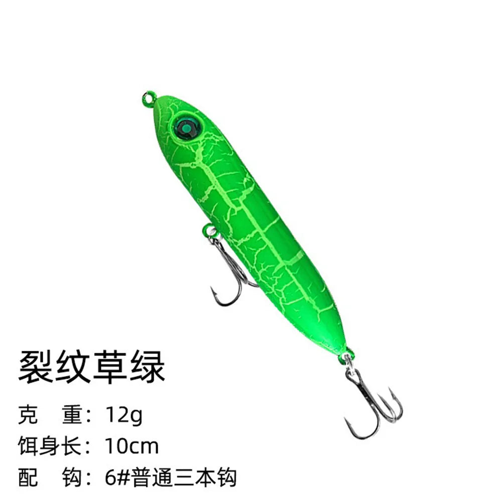 Topwater Fishing Lure 10cm 12g Surface Pencil Lures Floating Long Shot Bait Wobbler Freshwater Super Spook Fishing Tackle