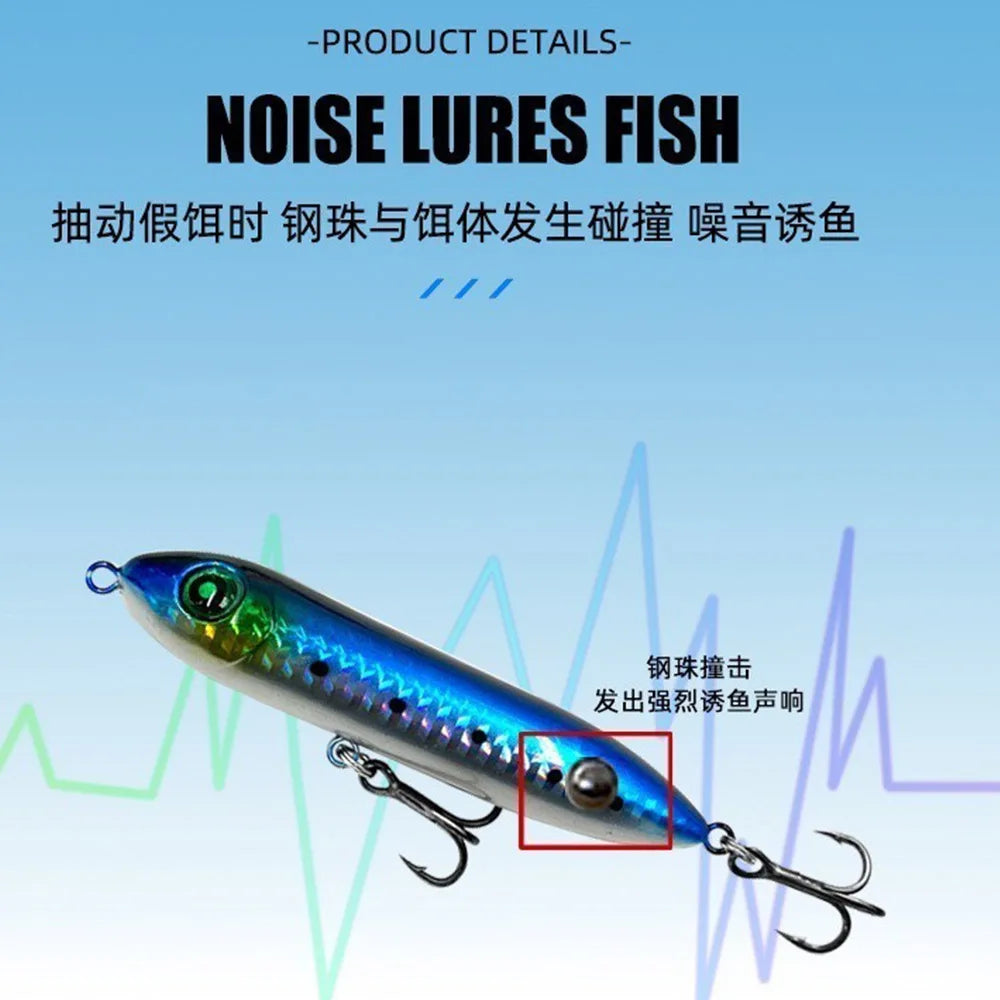 Topwater Fishing Lure 10cm 12g Surface Pencil Lures Floating Long Shot Bait Wobbler Freshwater Super Spook Fishing Tackle