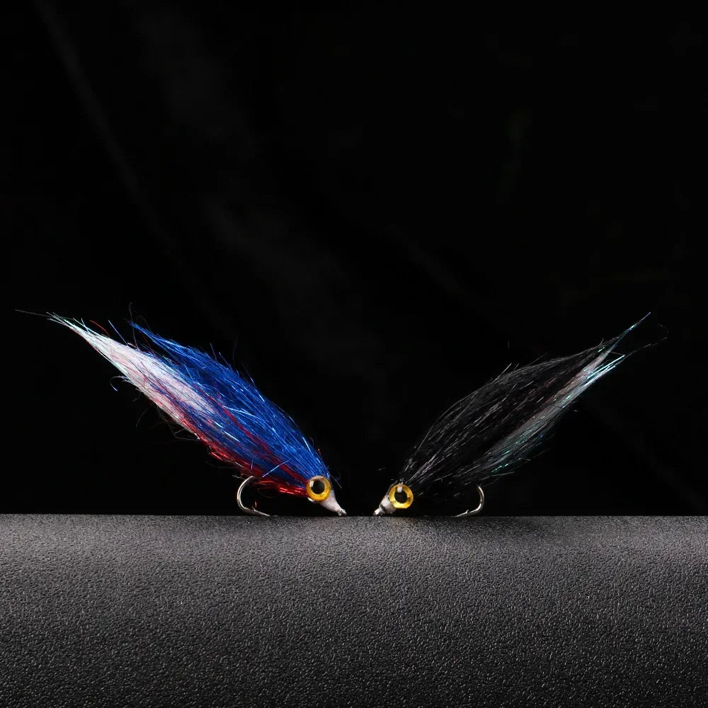 6PCS Ice Silk Fish Hook Bait Fish Bionic Small Fish Predatory Fish Kill Flies Fishing Barb Hook Fishing Supplies Accessories