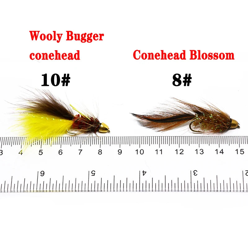 Persuader 4pcs/2pcs pack 8#10# freshwater fly fishing streamer flies imitating leech&minnow fish pattern streamers fishing baits