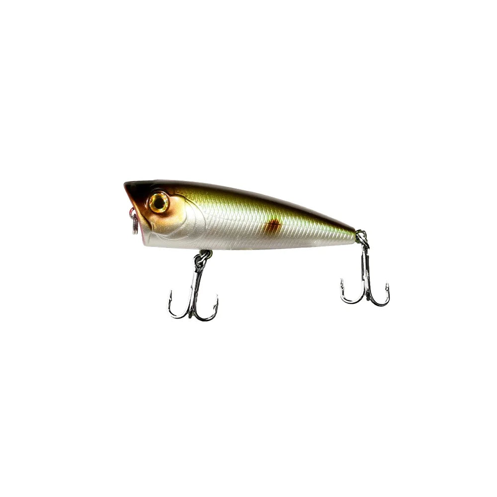 New Fishing Lures Topwater Popper Bait 6cm 5.8g Hard Bait Trout Bass Artificial Wobblers Plastic Lure Fishing Tackle with Hooks