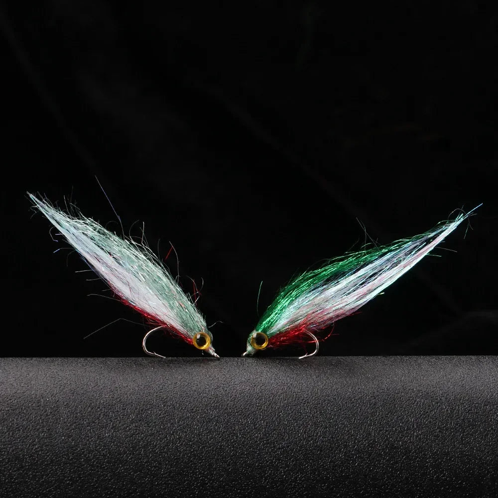 6PCS Ice Silk Fish Hook Bait Fish Bionic Small Fish Predatory Fish Kill Flies Fishing Barb Hook Fishing Supplies Accessories