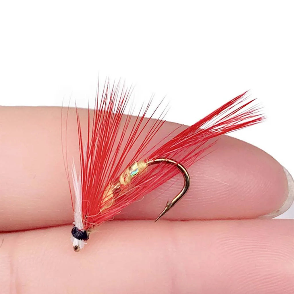 6Pcs/Box Fly Fishing Lure Insects Different Mixed Styles Flies Fishing For Trout Nymph Dry Flies Fly Fishing Lures