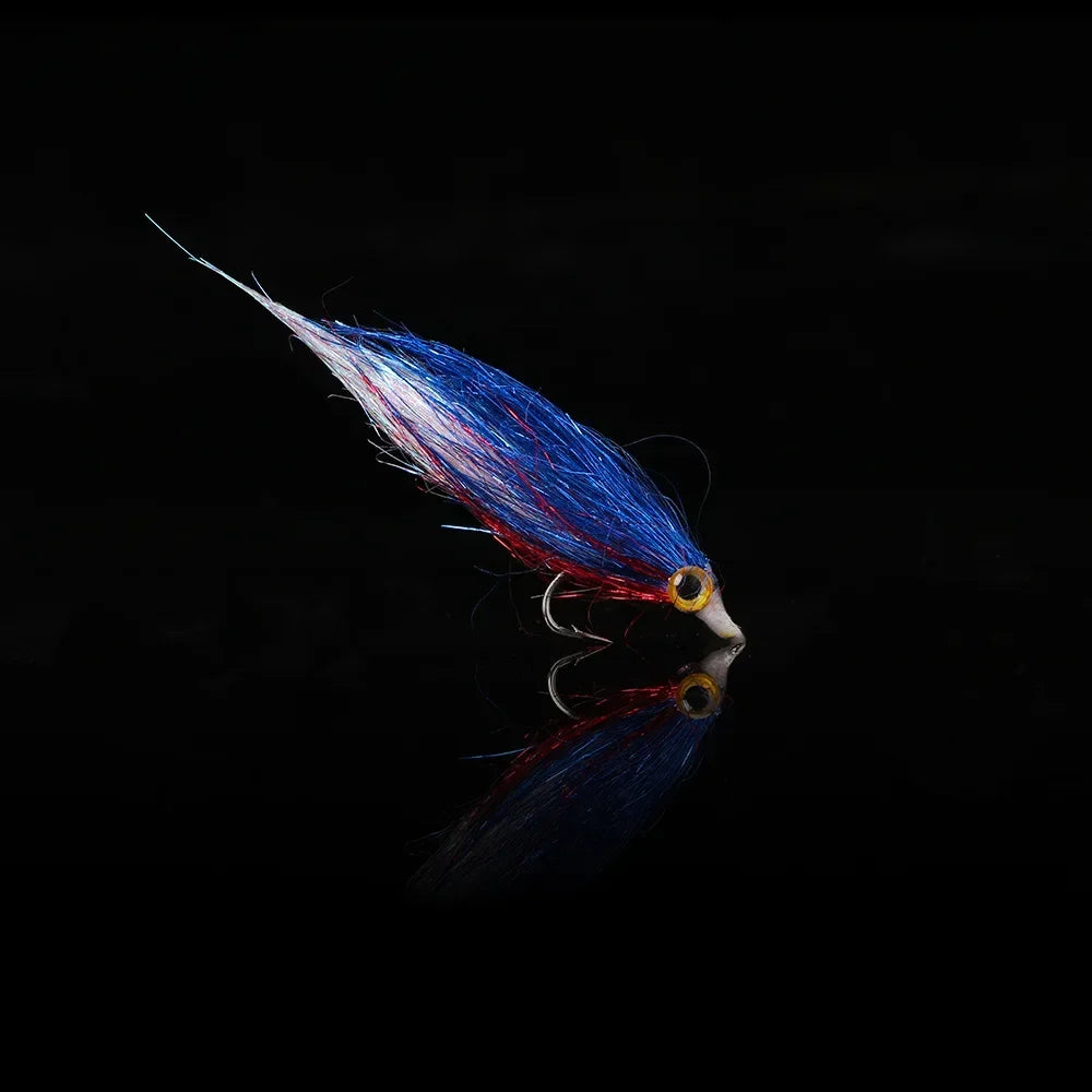 6PCS Ice Silk Fish Hook Bait Fish Bionic Small Fish Predatory Fish Kill Flies Fishing Barb Hook Fishing Supplies Accessories