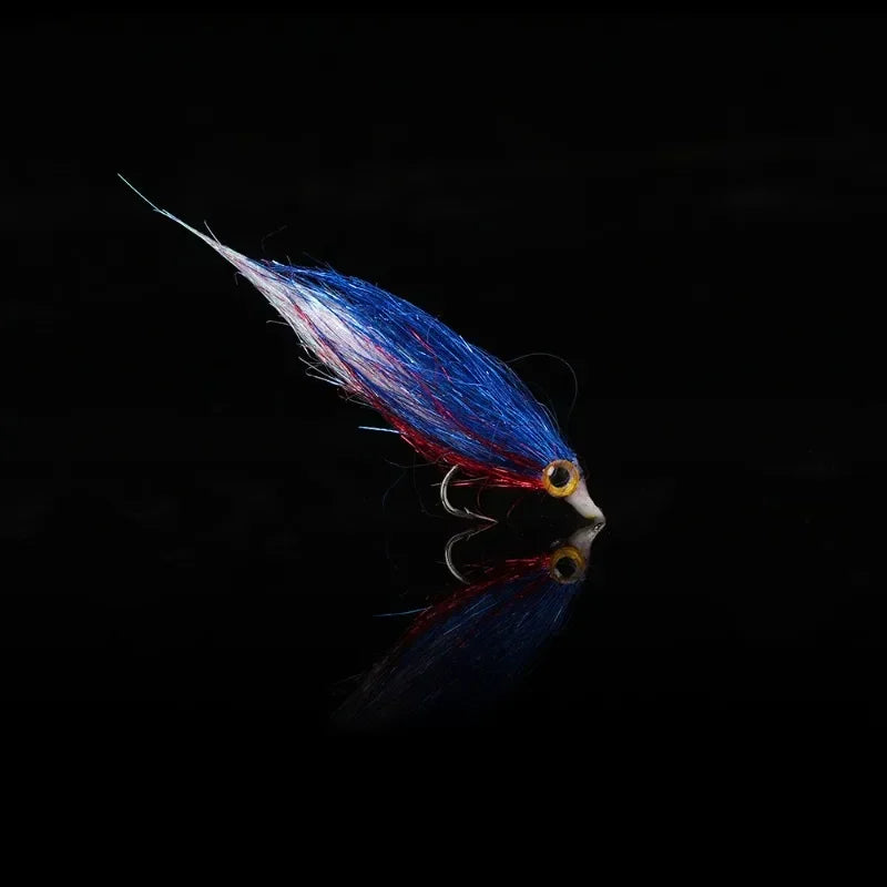 6PCS Ice Silk Fish Hook Bait Fish Bionic Small Fish Predatory Fish Kill Flies Fishing Barb Hook Fishing Supplies Accessories