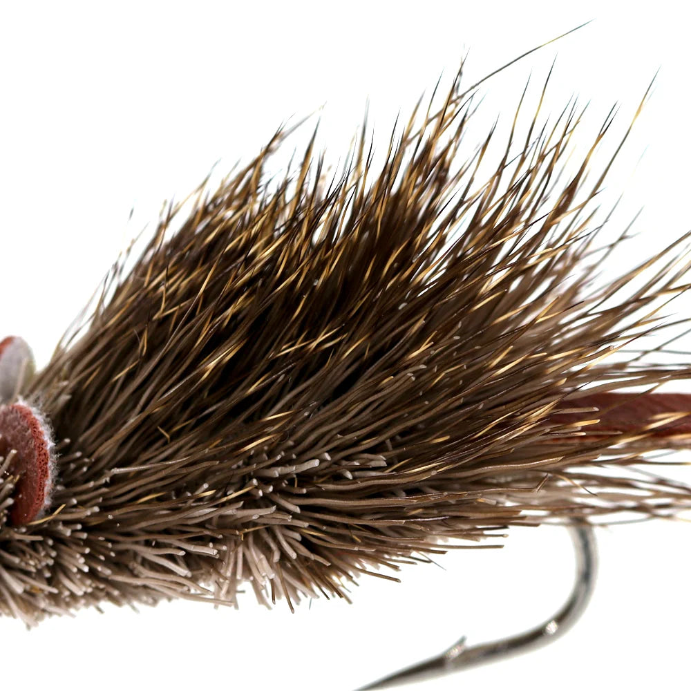 Deer Hair Mouse Fly Topwater Lure Poppers Artificial Rat Fish Bait Mouse Deerhair Bass Bug For Largemouth Pike Fishing Lure Bait