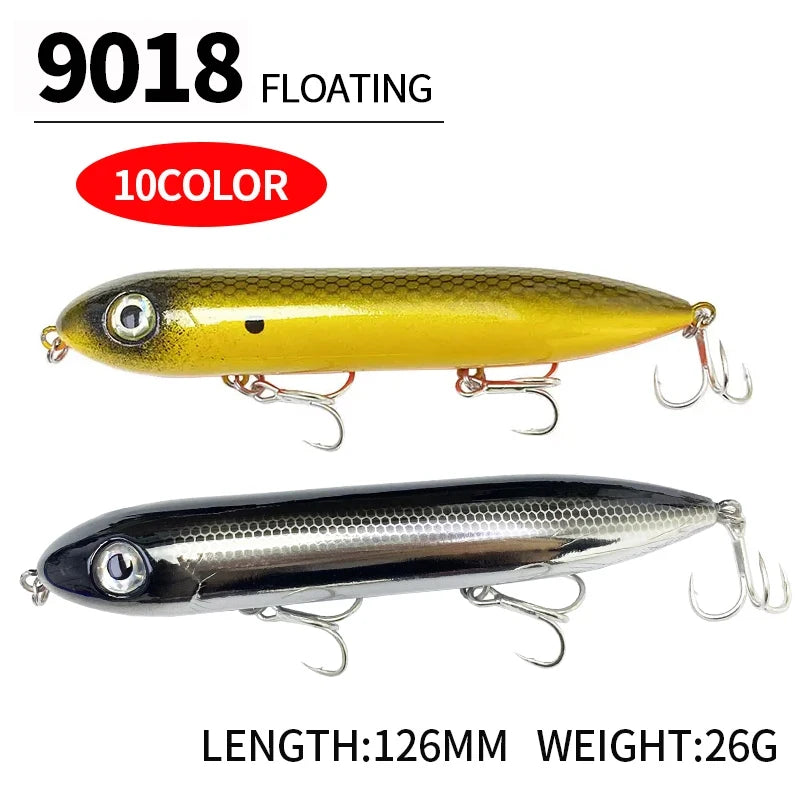 126mm 26g Lures Top Water Artificial Bait Pesca Wobbler for Bass Walking the Dog Swimbait Equipment