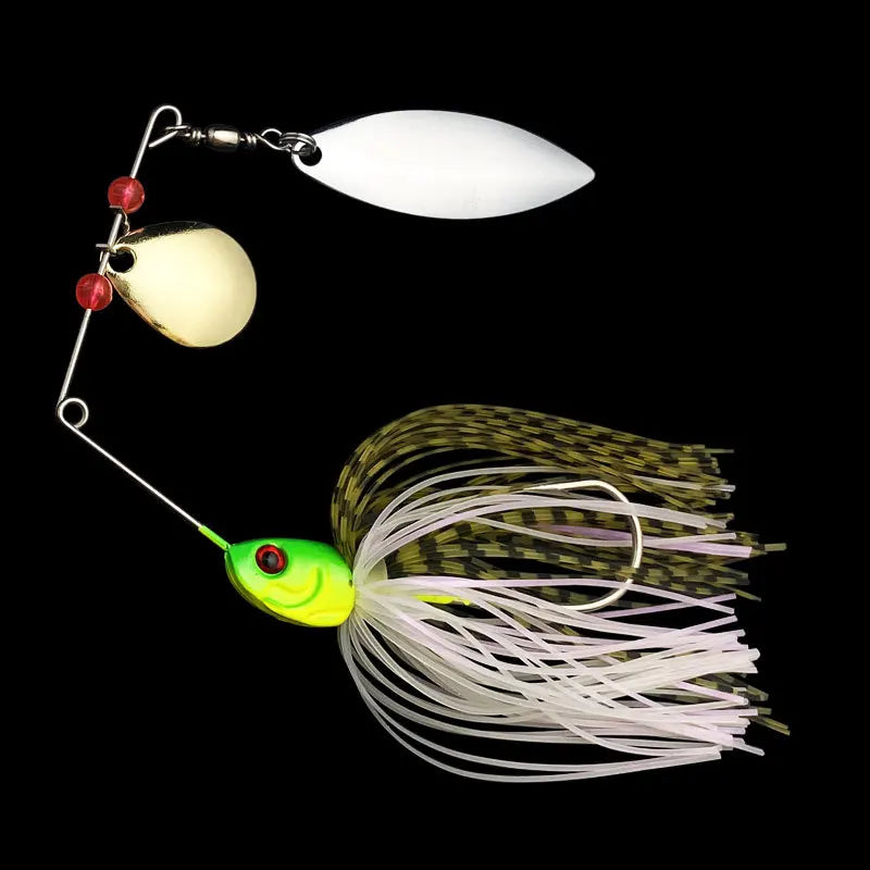 New 1/2PCS Fishing Lure Wobblers Lures Spinners Spoon Bait For Pike Peche Tackle All Artificial Baits Metal Sequins Spinnerbait