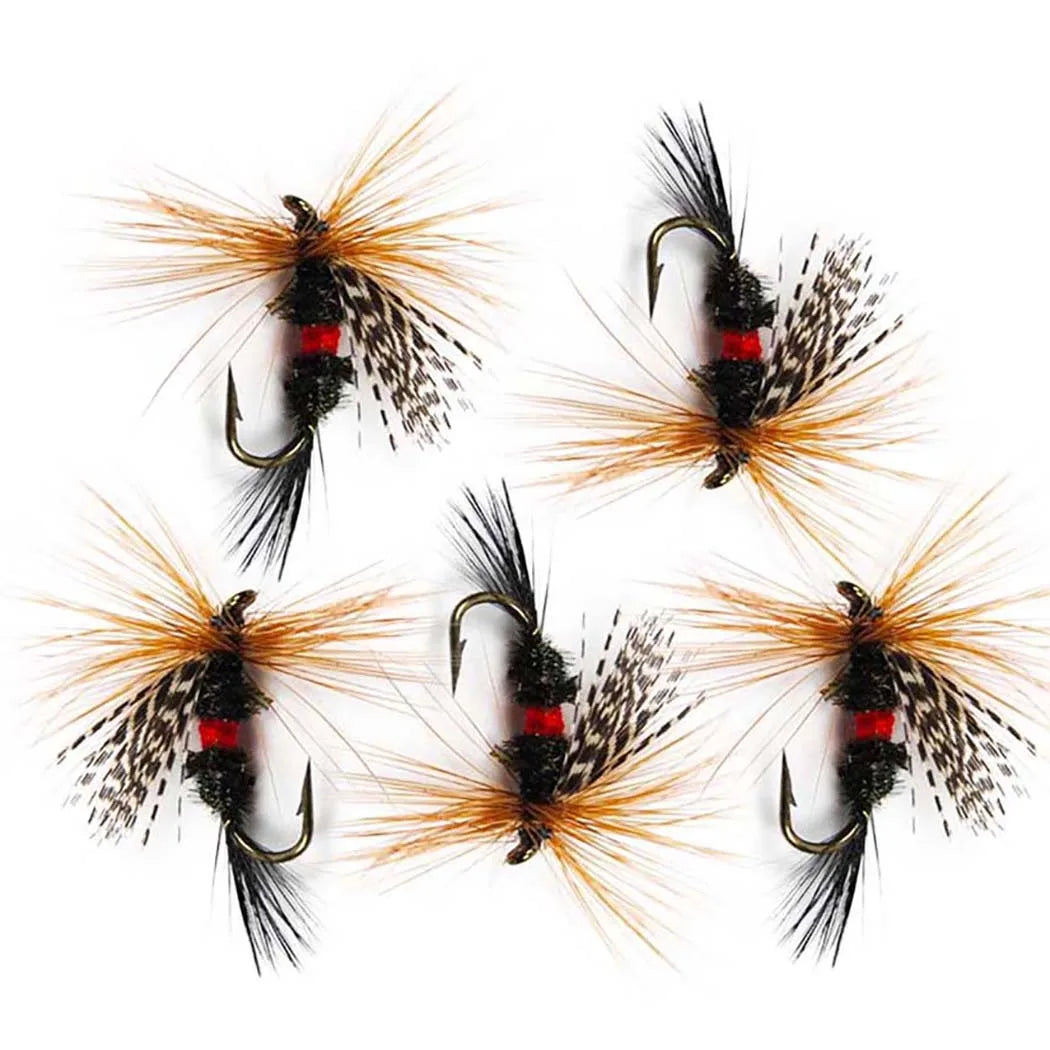 6Pcs/Box Fly Fishing Lure Insects Different Mixed Styles Flies Fishing For Trout Nymph Dry Flies Fly Fishing Lures