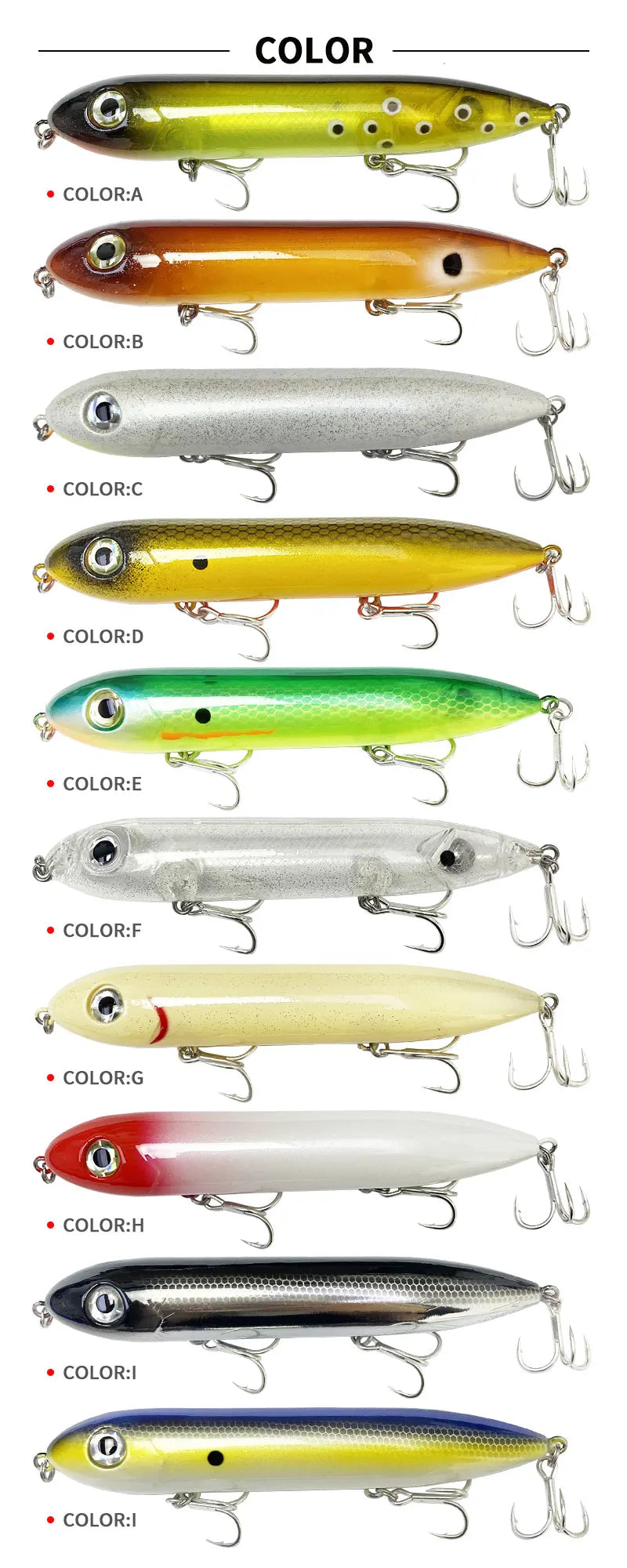 126mm 26g Lures Top Water Artificial Bait Pesca Wobbler for Bass Walking the Dog Swimbait Equipment