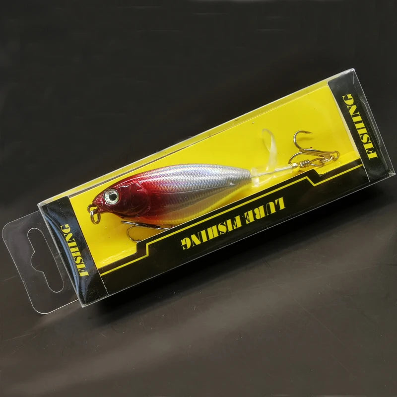 1pc/5pcs Topwater Fishing Lures , Pencil Plopper Fishing Lures for Bass Catfish Pike Perch, Top Water Bass Bait Lure