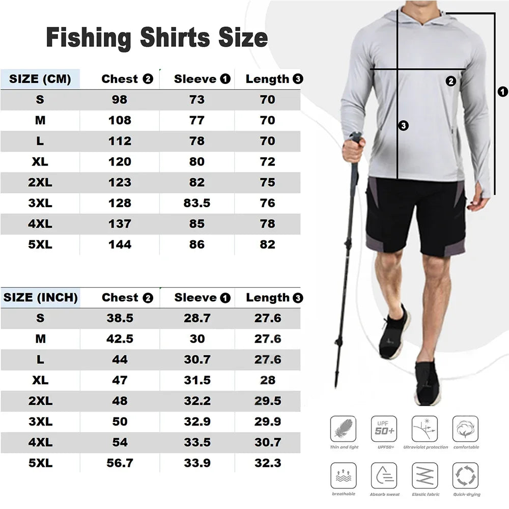 UPF 50+ Winter Fishing Hoodie