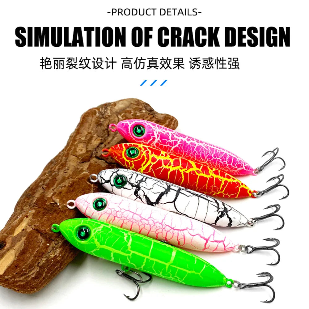 Topwater Fishing Lure 10cm 12g Surface Pencil Lures Floating Long Shot Bait Wobbler Freshwater Super Spook Fishing Tackle