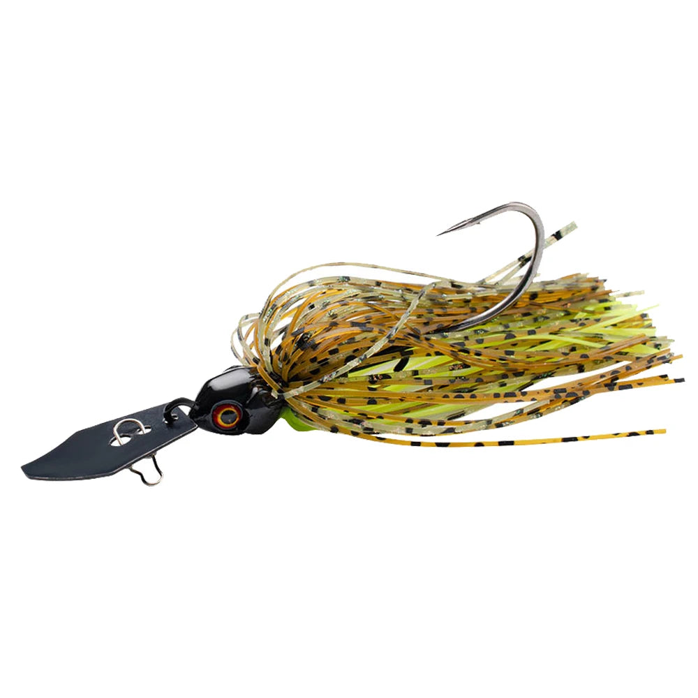 chatter Bait 7g/9g/12g/14g/21g Fishing Lures Kit Pesca Chatter Weedless Metal Blade Rubber Jig Head Hook Wire 1-5Pcs Spinnerbait