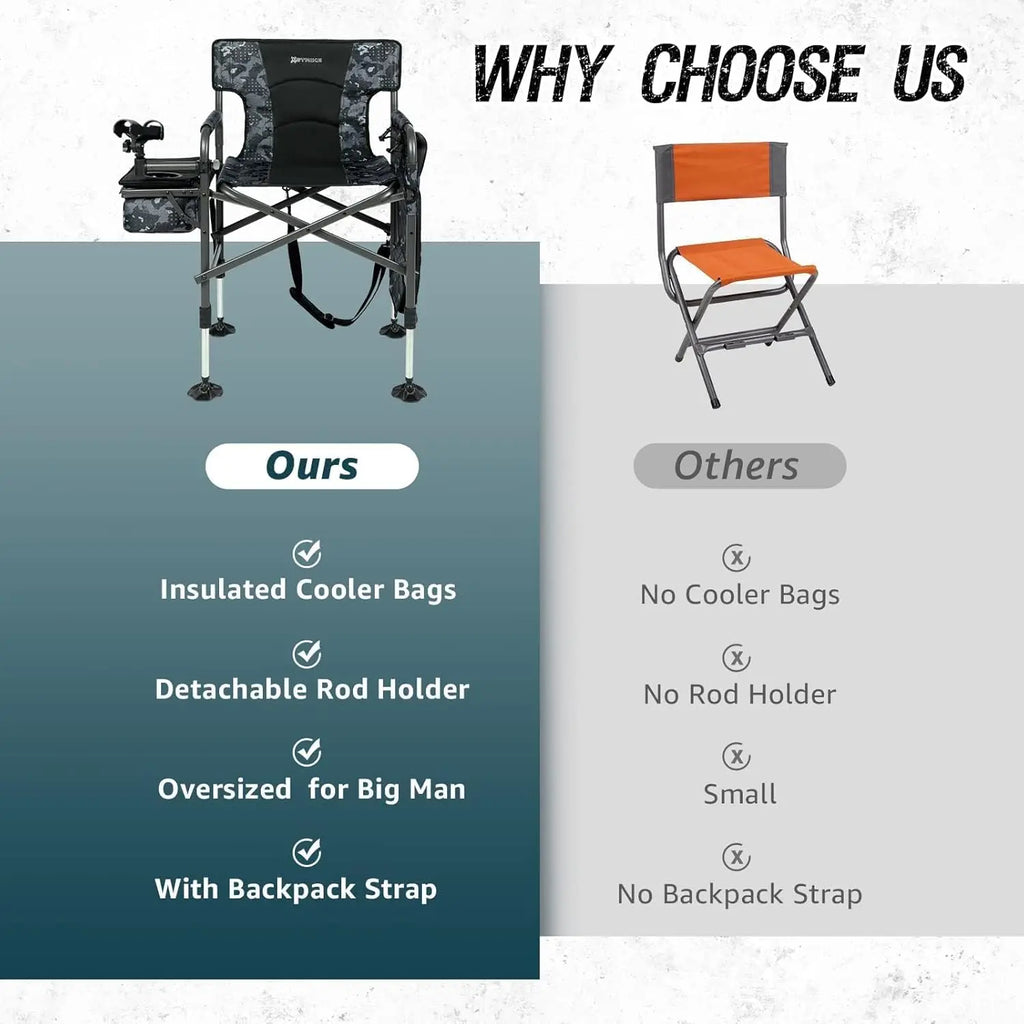 Fishing Chair w/ Rod Holder