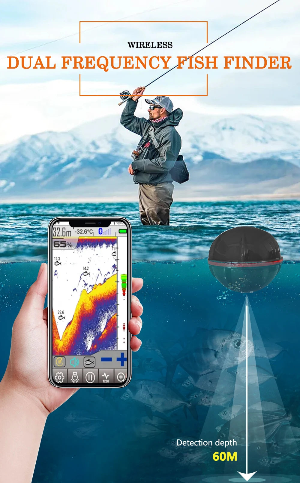 Wireless Smart Fishfinder